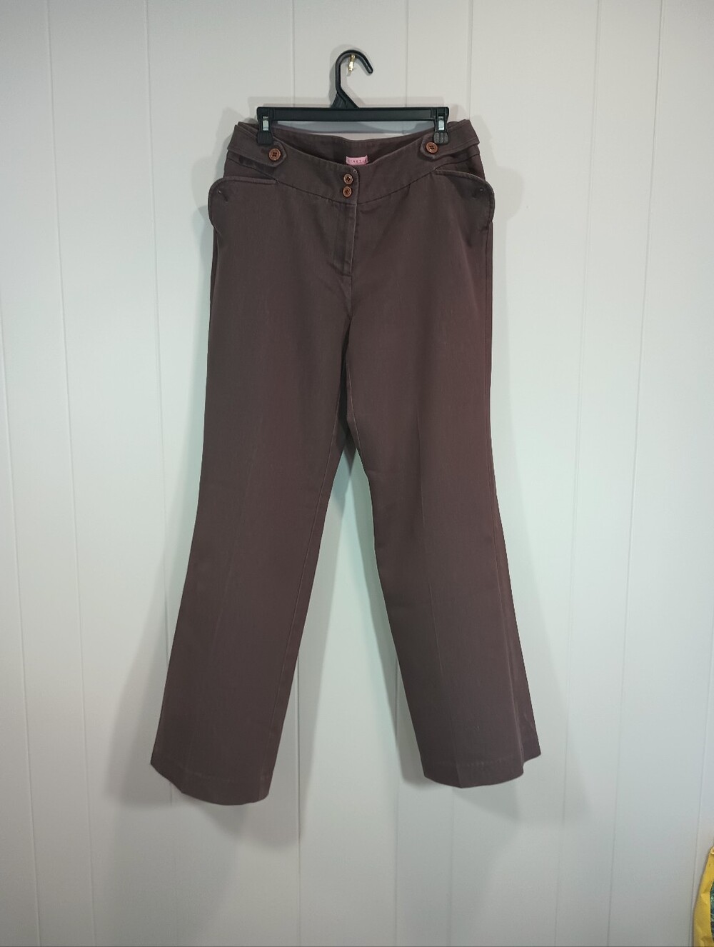 Bandolino Brown Straight-Leg Chinos